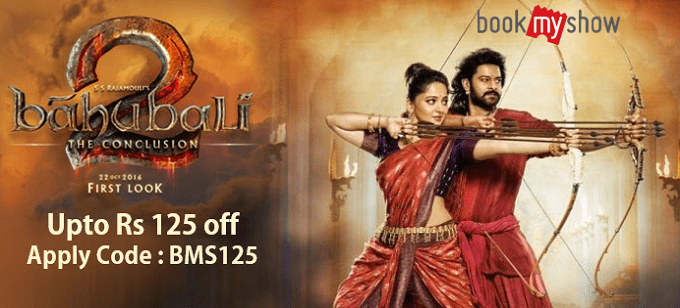 BahuBali2 Movie Ticket Discount