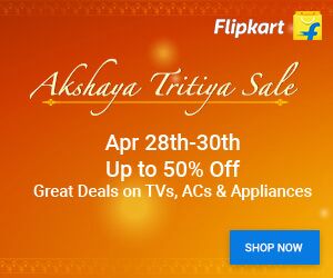 Akshaya Tritiya Sale: GreatDeals on TVs, ACs & Appliances 